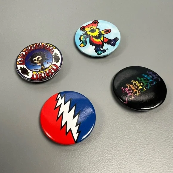 Grateful Dead button pins - Picture 2 of 4